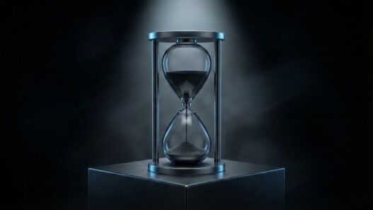 Uzun yaşamın temelleri, ışık altında kum saati zaman