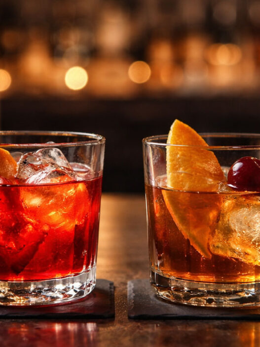 Negroni ve Old Fashioned kokteylleri