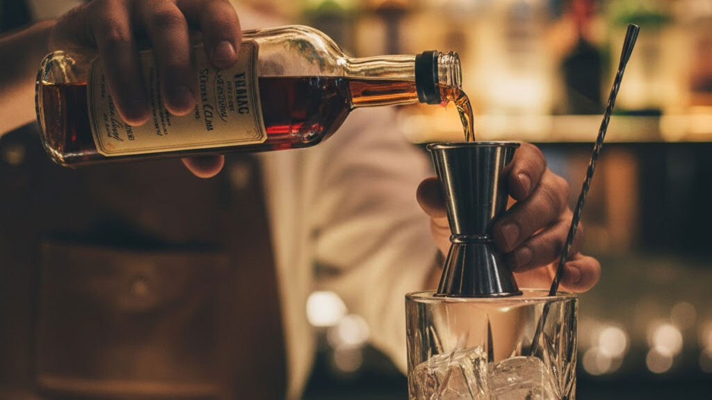 Vermut ile kokteyl yapımı