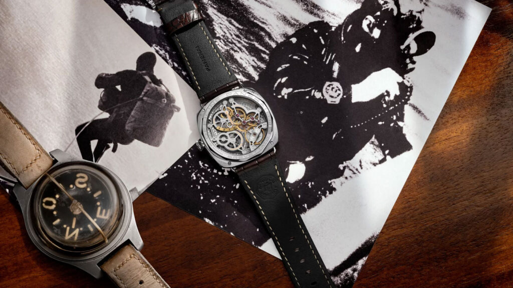 Panerai Platinumtech PAM01730 P.3001/10 iskelet mekanizma ve güç rezervi göstergesi.