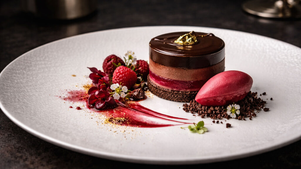 VOGGIA perspektifiyle rafine bir set menü final tabağı.