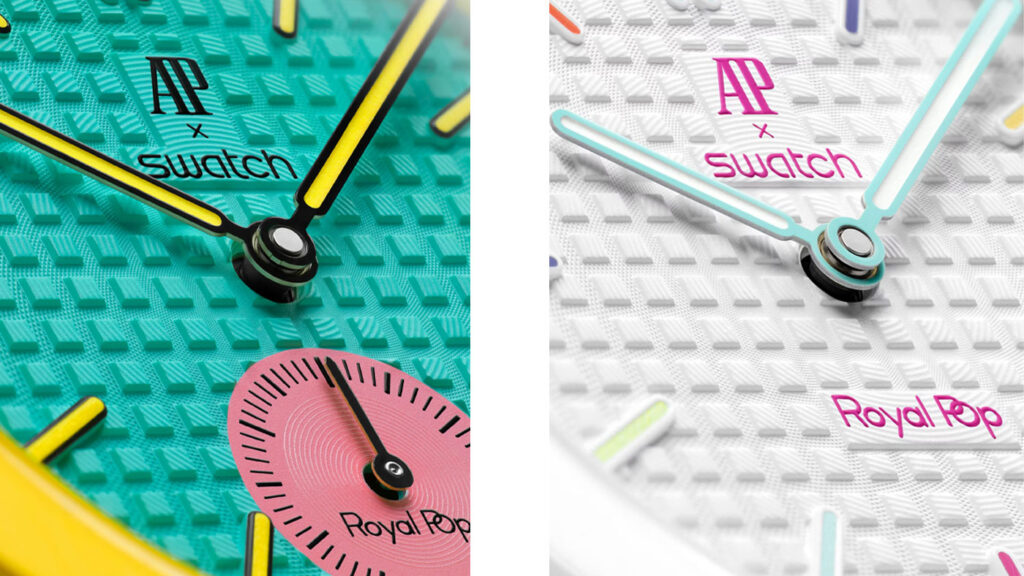 AP x Swatch Royal Pop pocket watch detail
