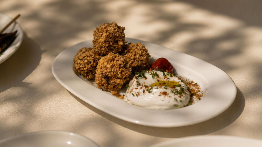 Mücver served at Peperin Bodrum.