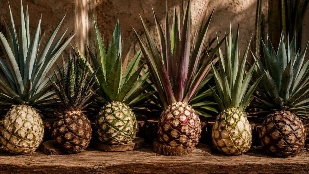 Tekila ve mezcal üretiminde kullanılan farklı agave türleri