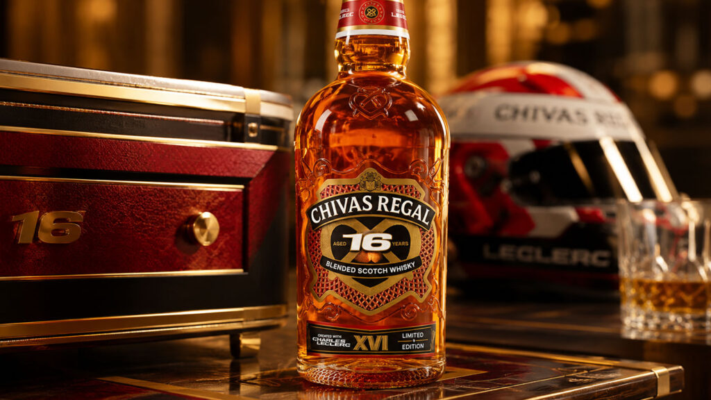 Chivas Regal Leclerc şişe detayı