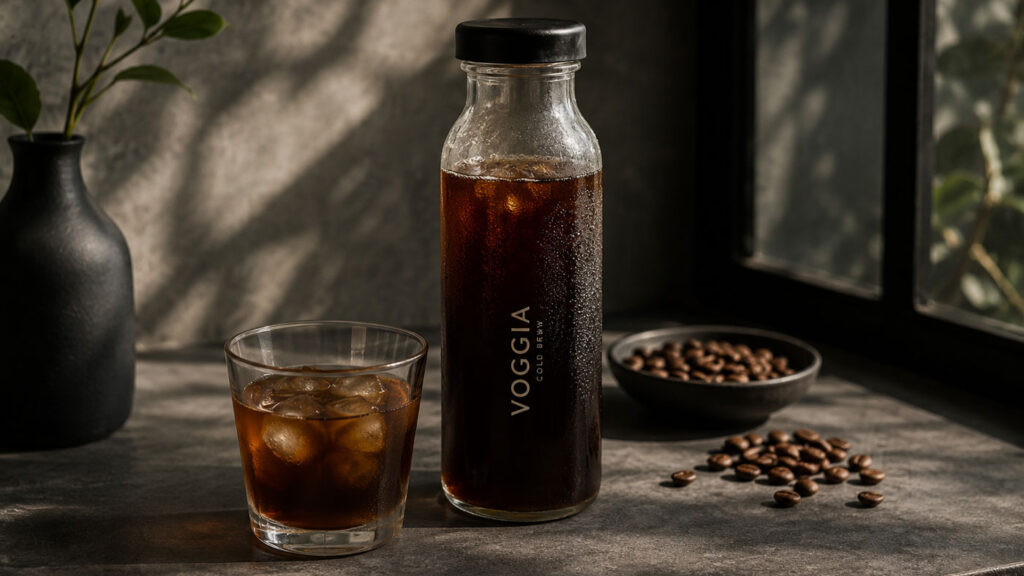 Uzun süre soğuk demleme yöntemiyle hazırlanan cold brew kahve.