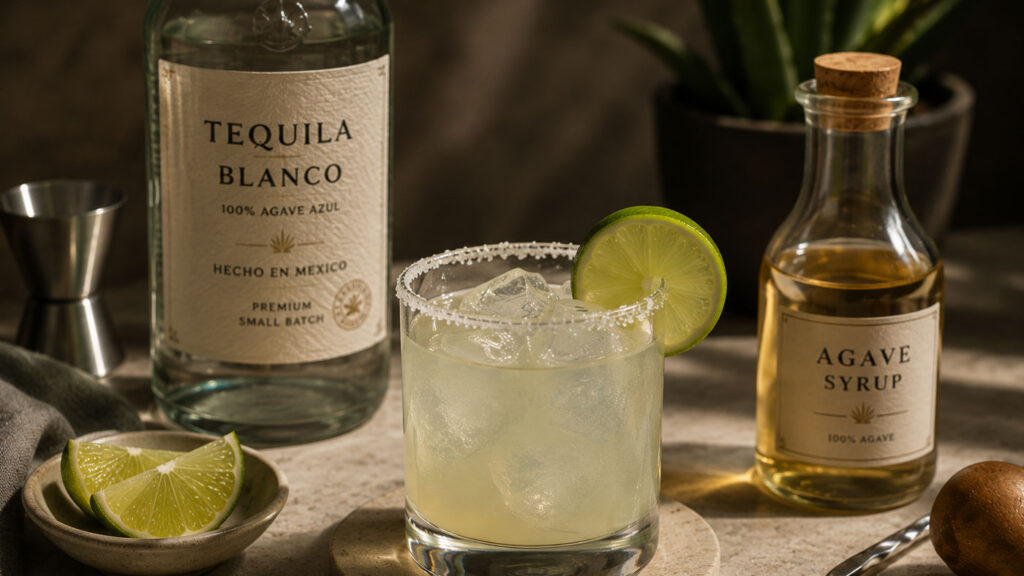 Agave şurubu ve premium blanco tekila ile hazırlanan Tommy’s Margarita