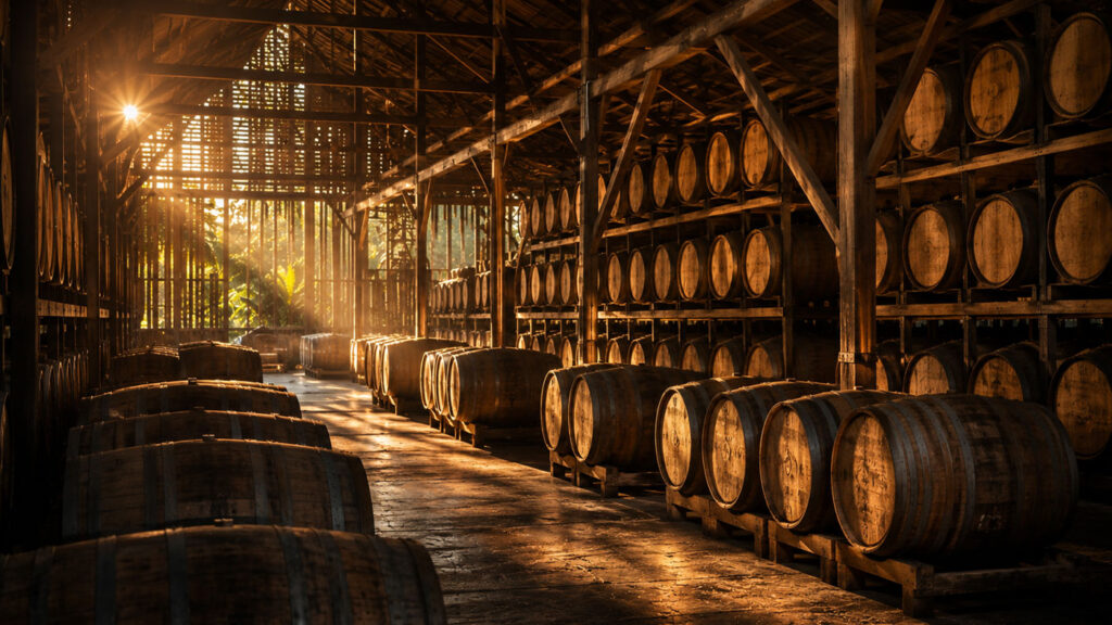 Indian whisky matured in a tropical climate.
