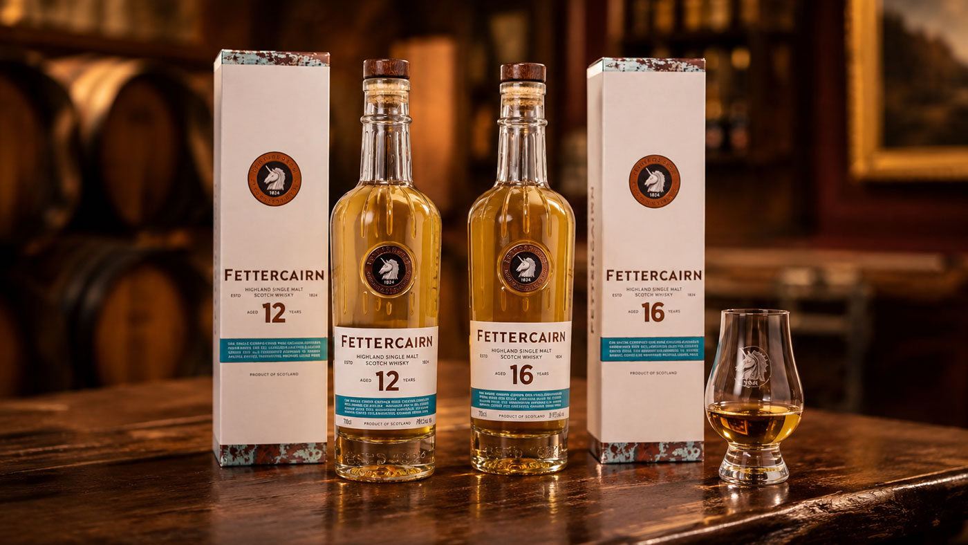 Historic Fettercairn Distillery representing the elegant character of Highland single malt whisky.