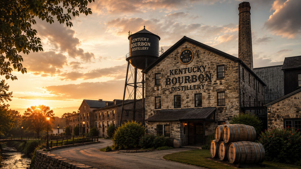 Historic Kentucky bourbon distillery.