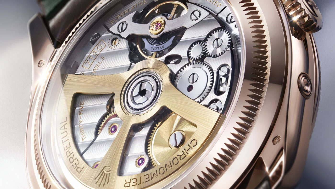 Rolex Calibre 7190 Perpetual Padellone caseback
